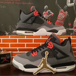 Nike Air Jordan 4 Retro Infrared Men GS 408452-061